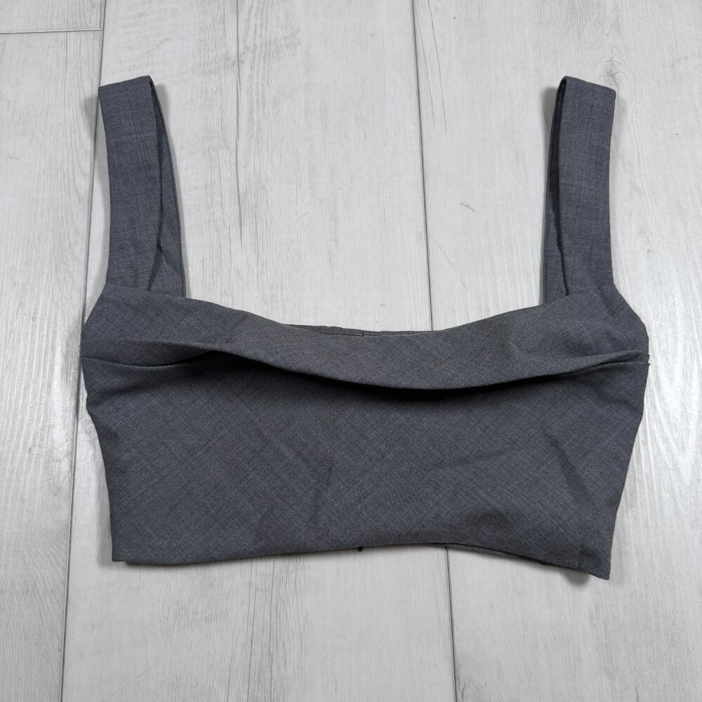Paris Georgia Women's Small Amara Tank Top Cropped Wool Minimalist Chic